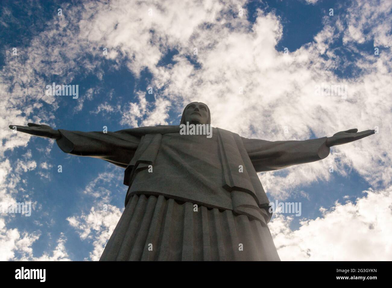 RIO DE JANEIRO, BRASILIEN - 28. JAN 2015: Christusstatue, Corcovado, Rio de Janeiro, Brasilien Stockfoto