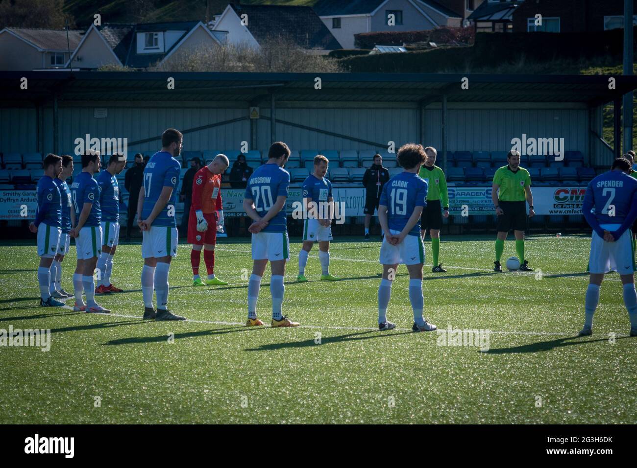 Bala Wales 10 April 2021 Jd Cymru Premier Match Zwischen Bala Town Und Den New Saints Gespielt In Maes Tegid Bala Stockfotografie Alamy