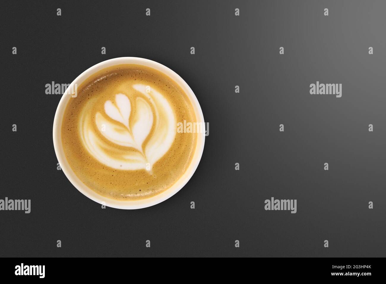 Latte Art Coffee Stockfoto