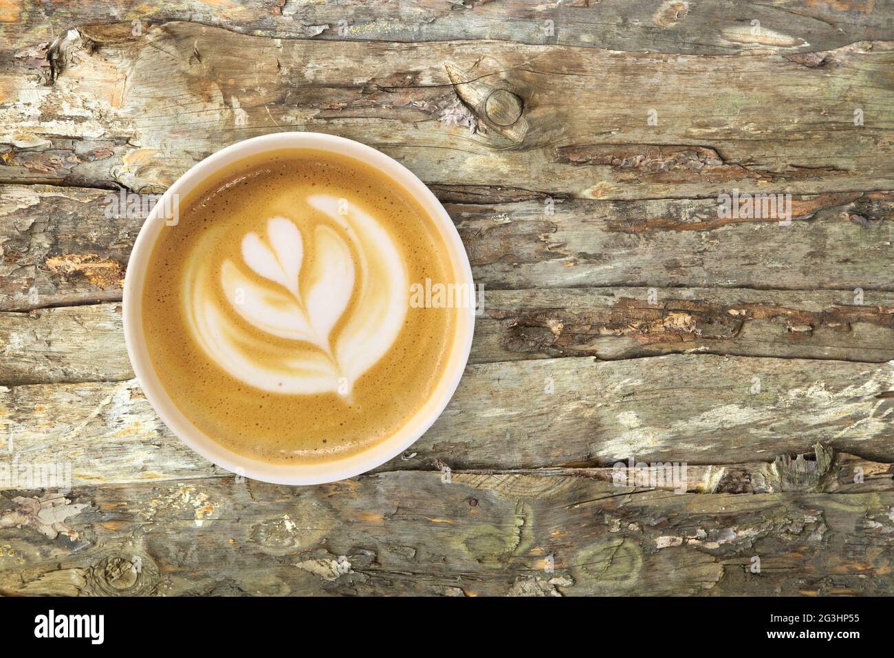 Latte Art Coffee Stockfoto