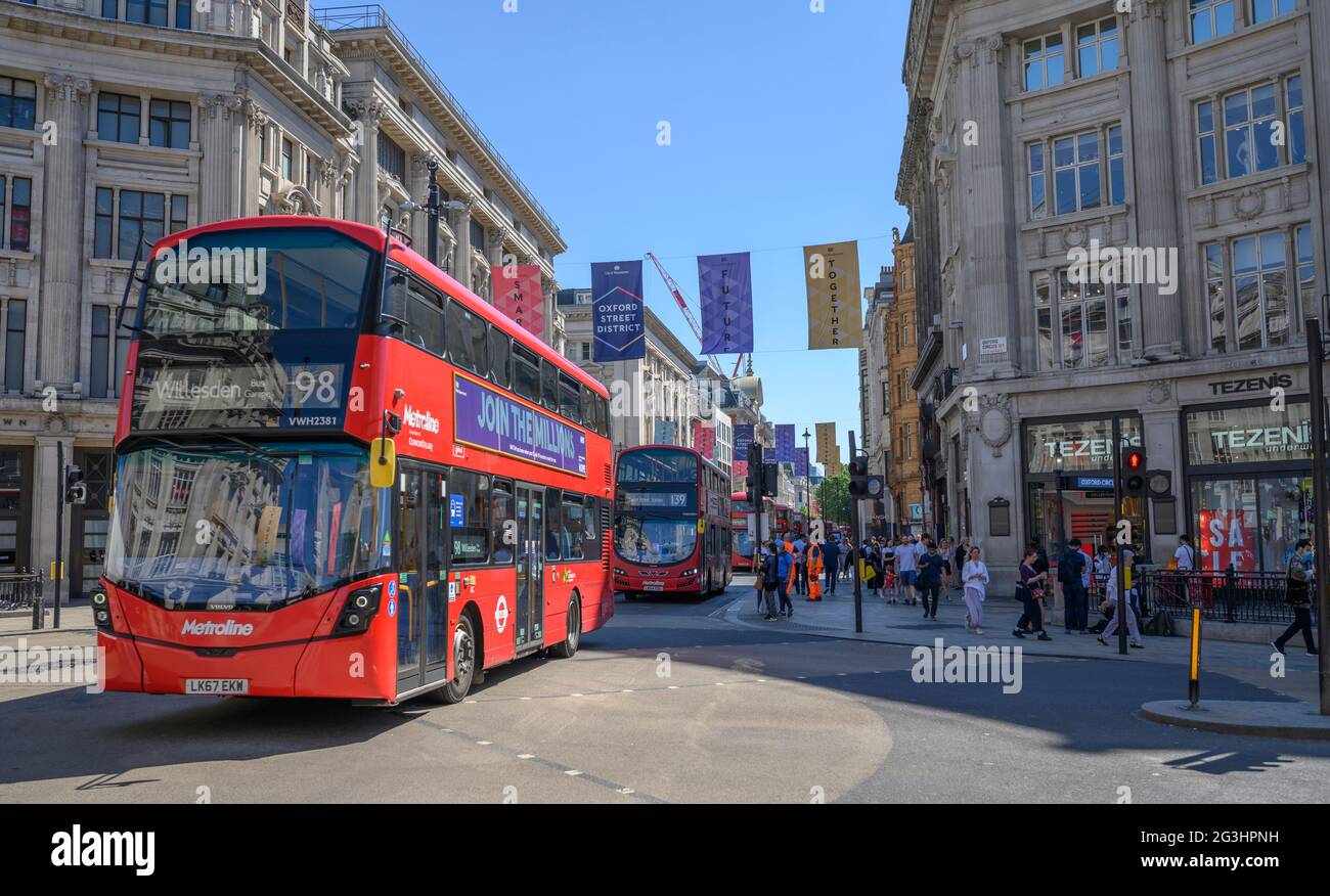 Neuplanung des oxford circus Fotos und Bildmaterial in hoher
