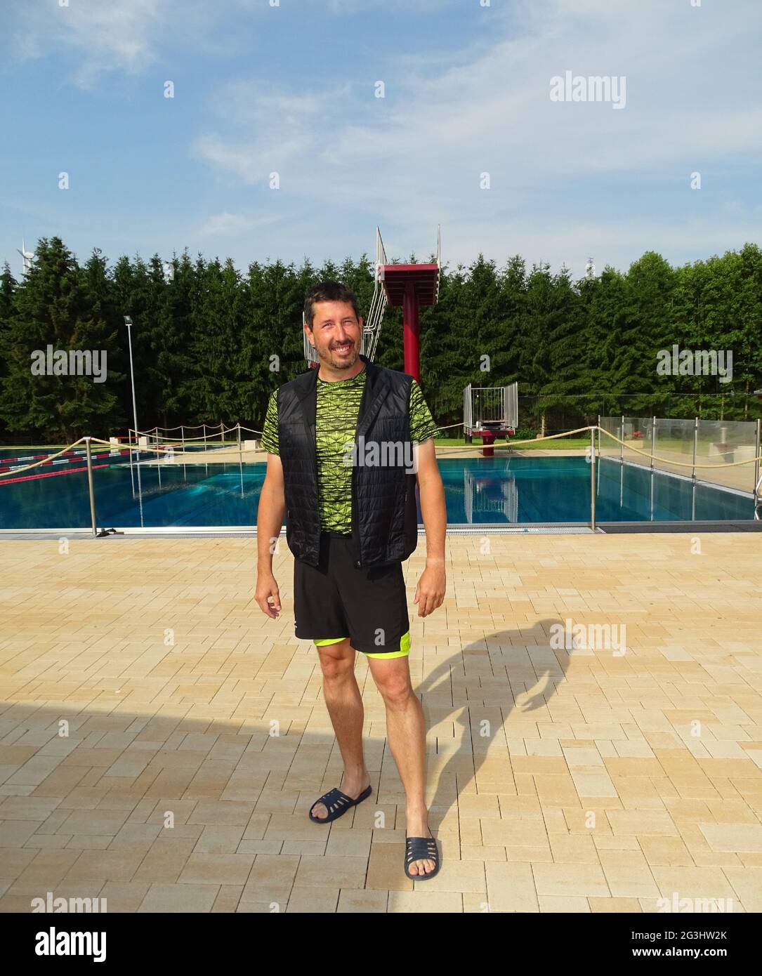 Stev Theloke im Sonnenbad Rußdorf, LimbachOberfrohna, wo er als