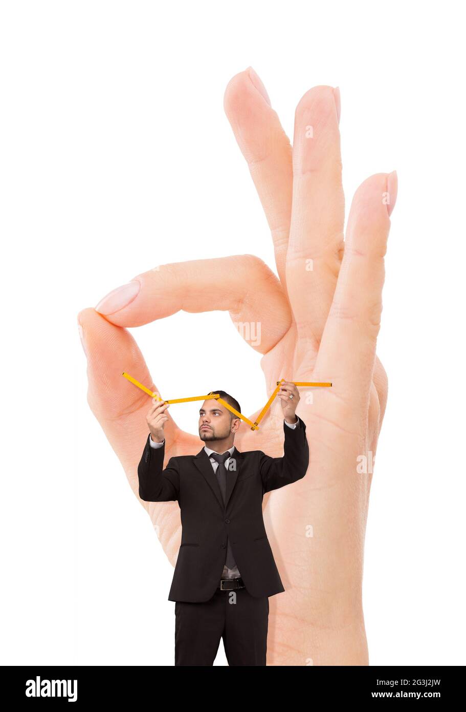 Frau#39;s Hand zum Ausdruck Erfolg Stockfoto