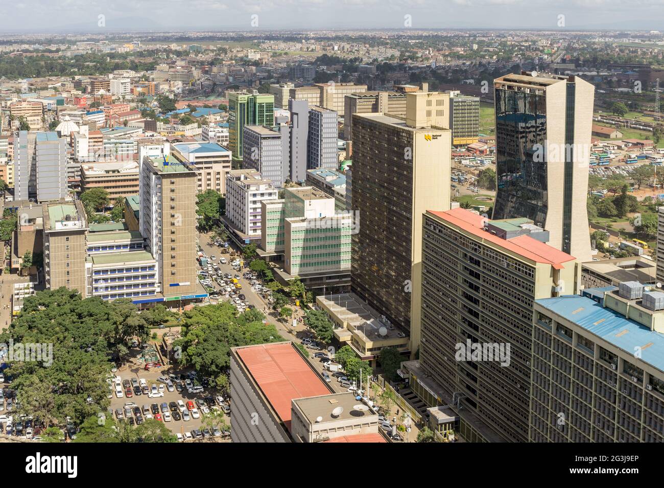 Downtowm Nairobi Stockfoto