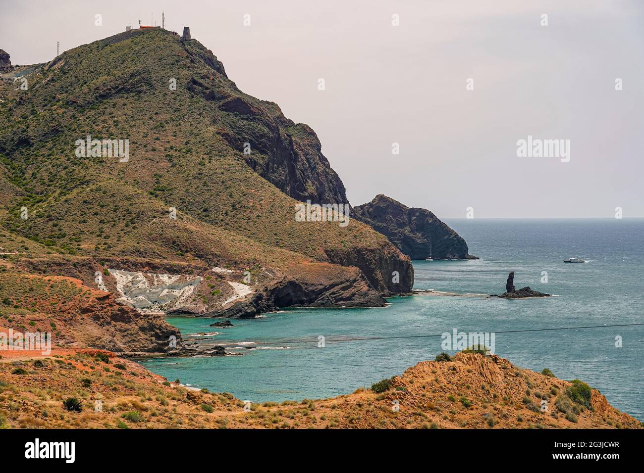 Tolles Spiel mit Farben, Texturen und Relief. Wilde, unberührte Natur. Stockfoto