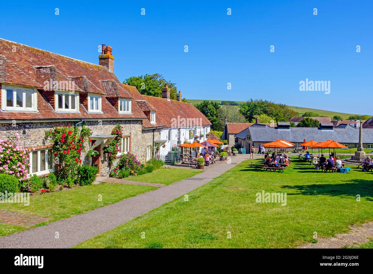 The Tiger Inn, East Sussex, South Downs, Großbritannien Stockfoto