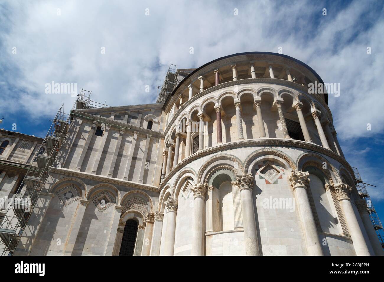 Blick Auf Die Kathedrale Von Pisa Stockfoto