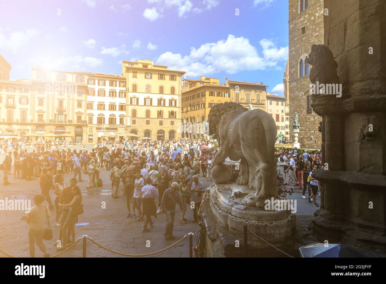 Piazza Della Signoria Stockfoto