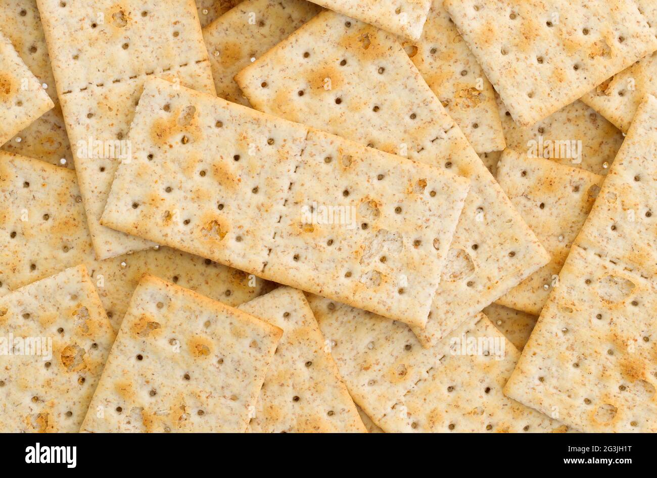 Kleine Cracker isoliert Stockfoto