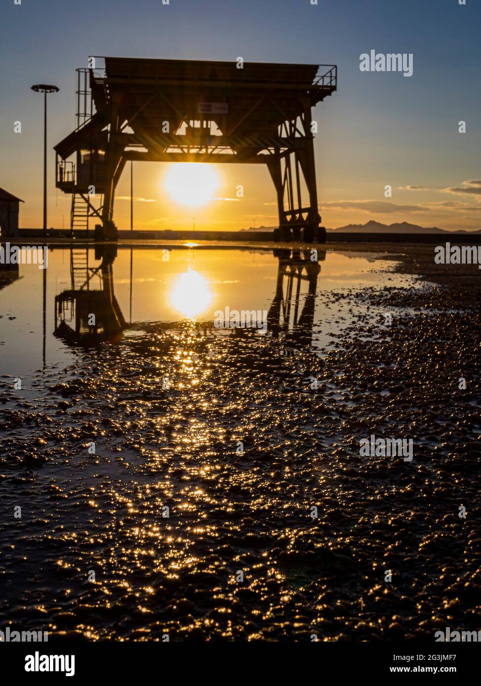 Industrial Valley von Escombreras, Hafen von Cartagena, Spanien. Stockfoto