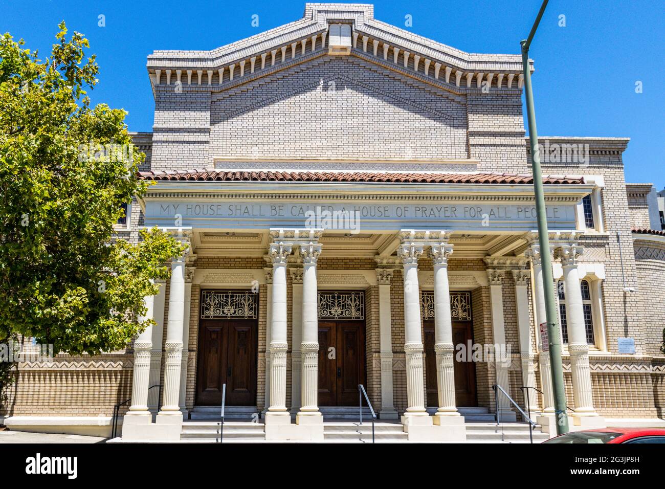 Temple Sinai in Oakland, Kalifornien, USA Stockfoto
