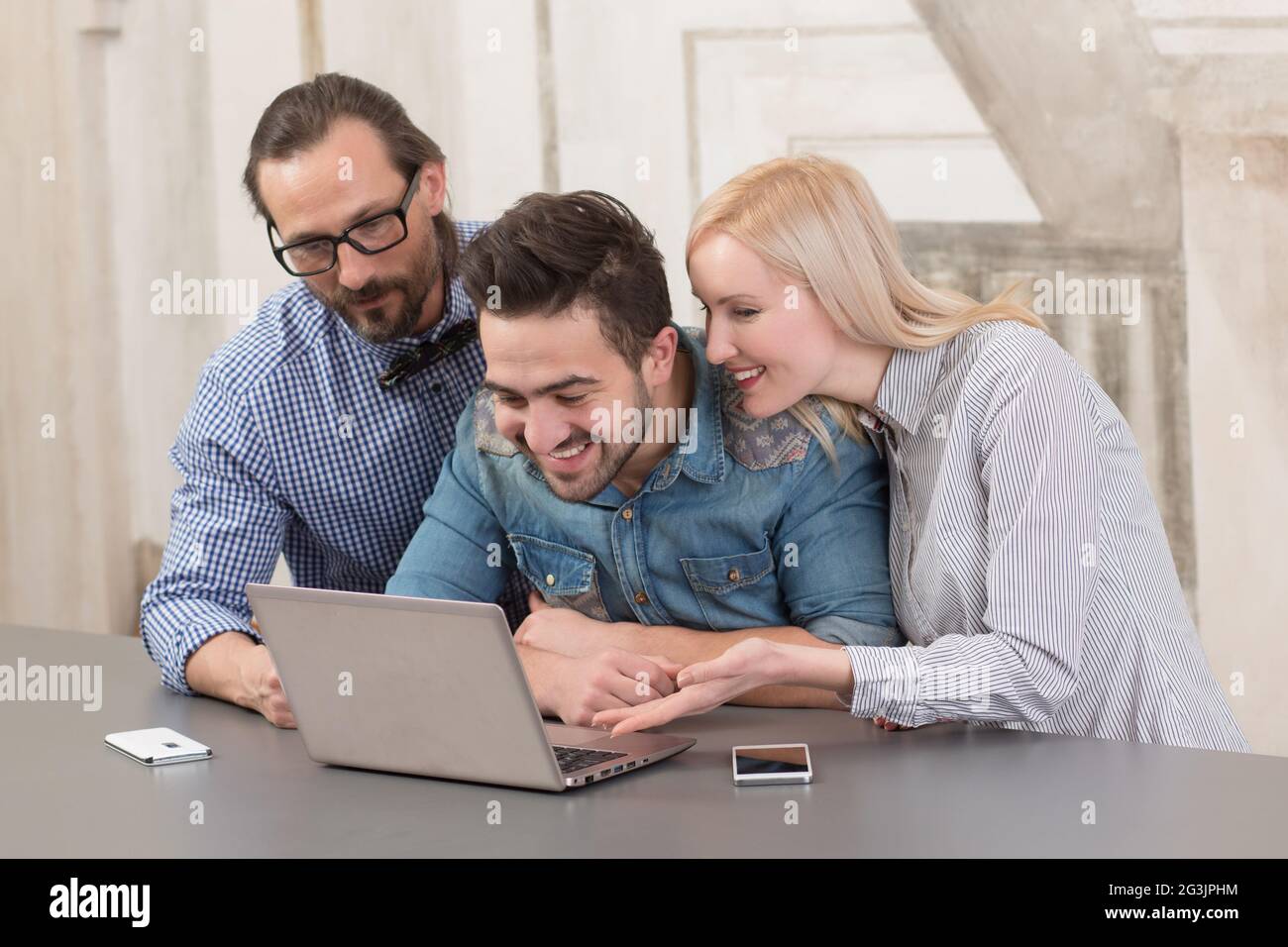 Coworking businessteam Stockfoto