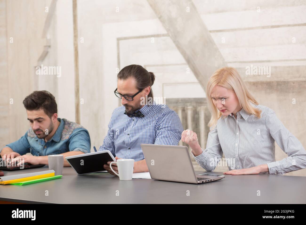 Coworking businessteam Stockfoto