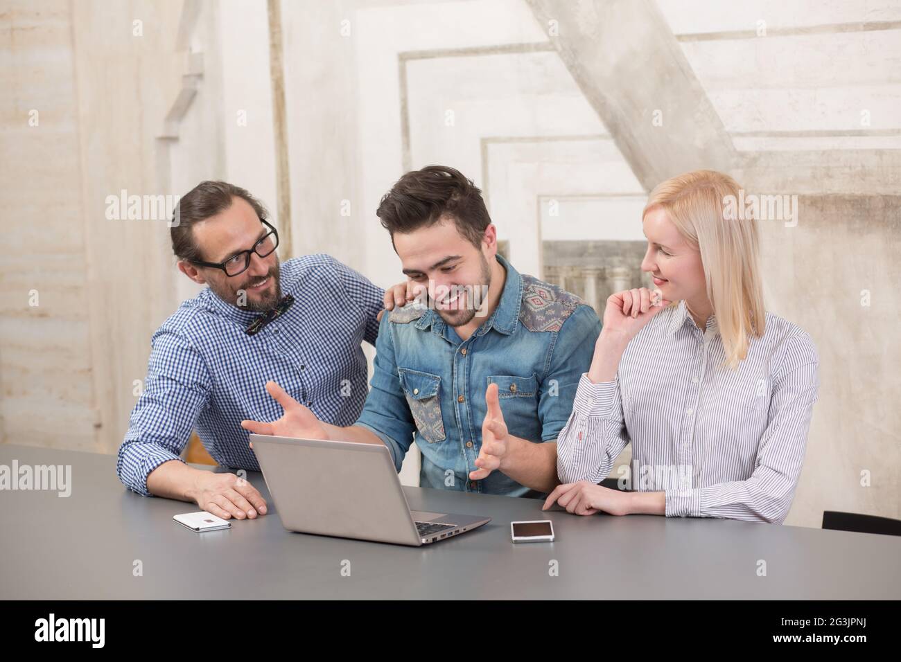 Coworking businessteam Stockfoto