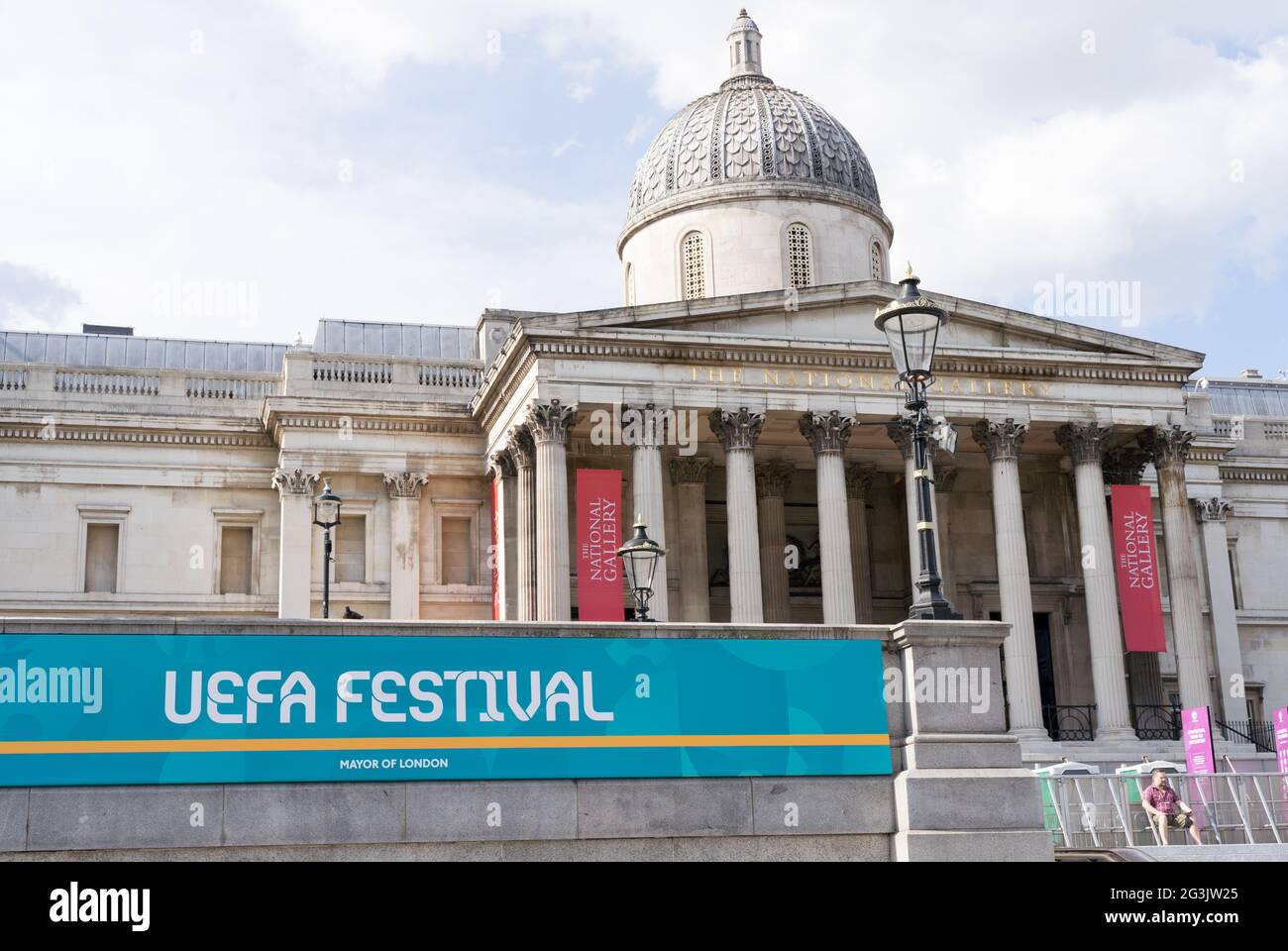 UEFA Festival, London Trafalgar Square, London, England Stockfoto