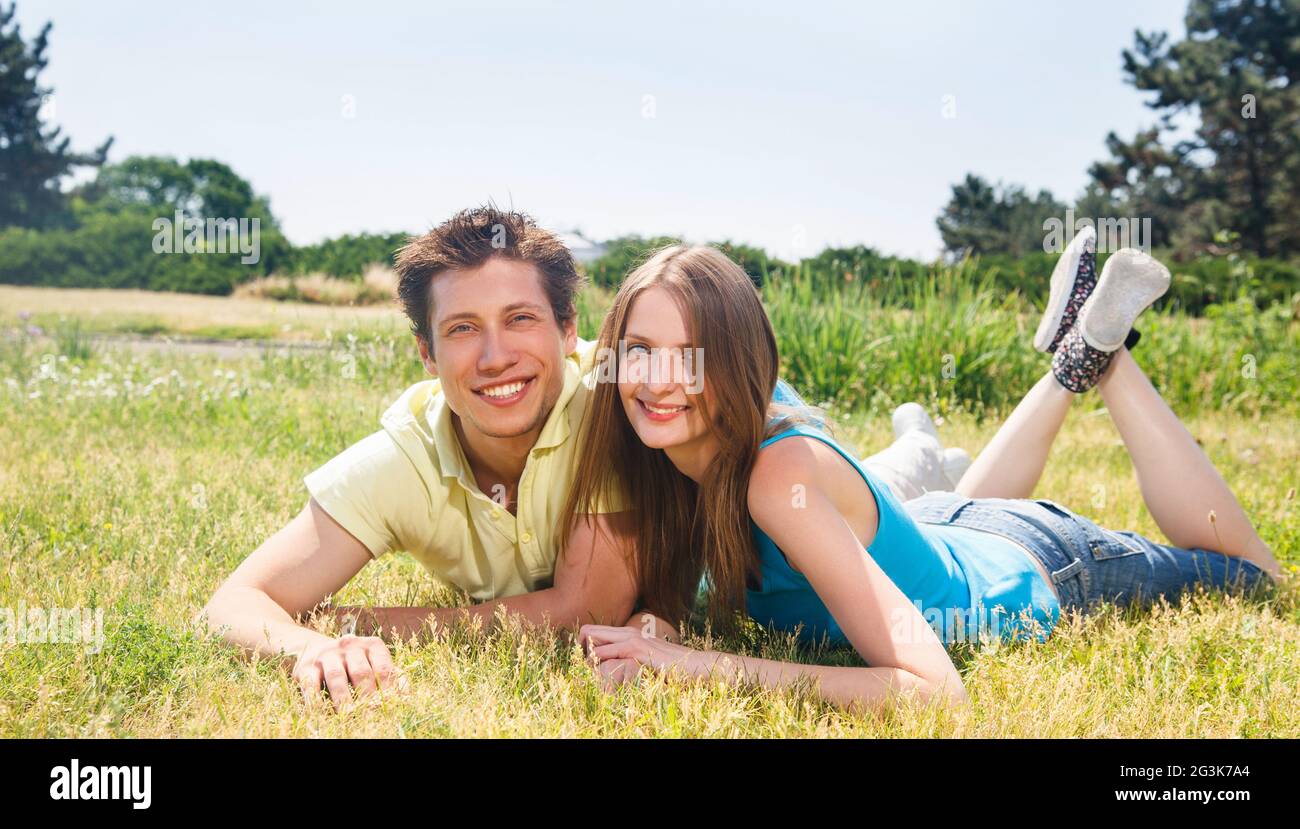 Junge Menschen äußern, Positivität Stockfoto