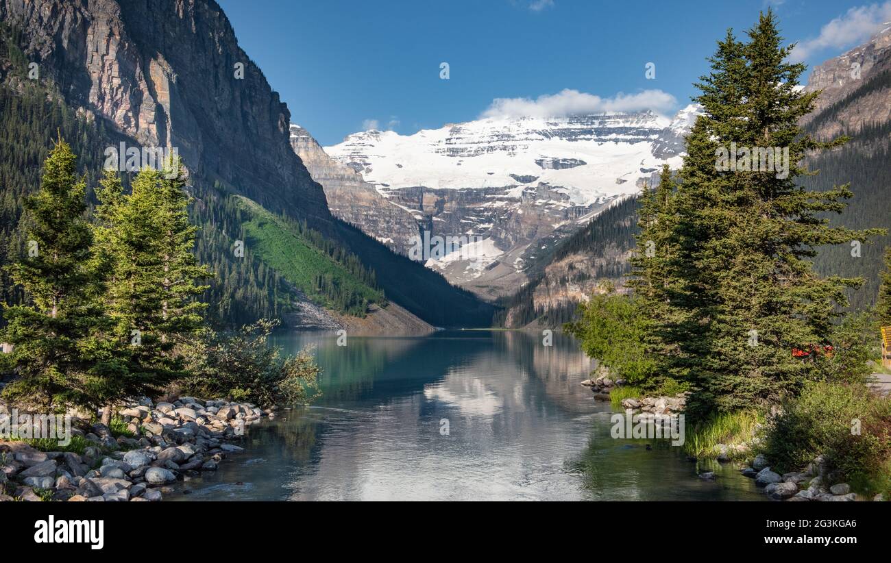 Canadian Mountain Scene, Jasper, Alberta Stockfoto