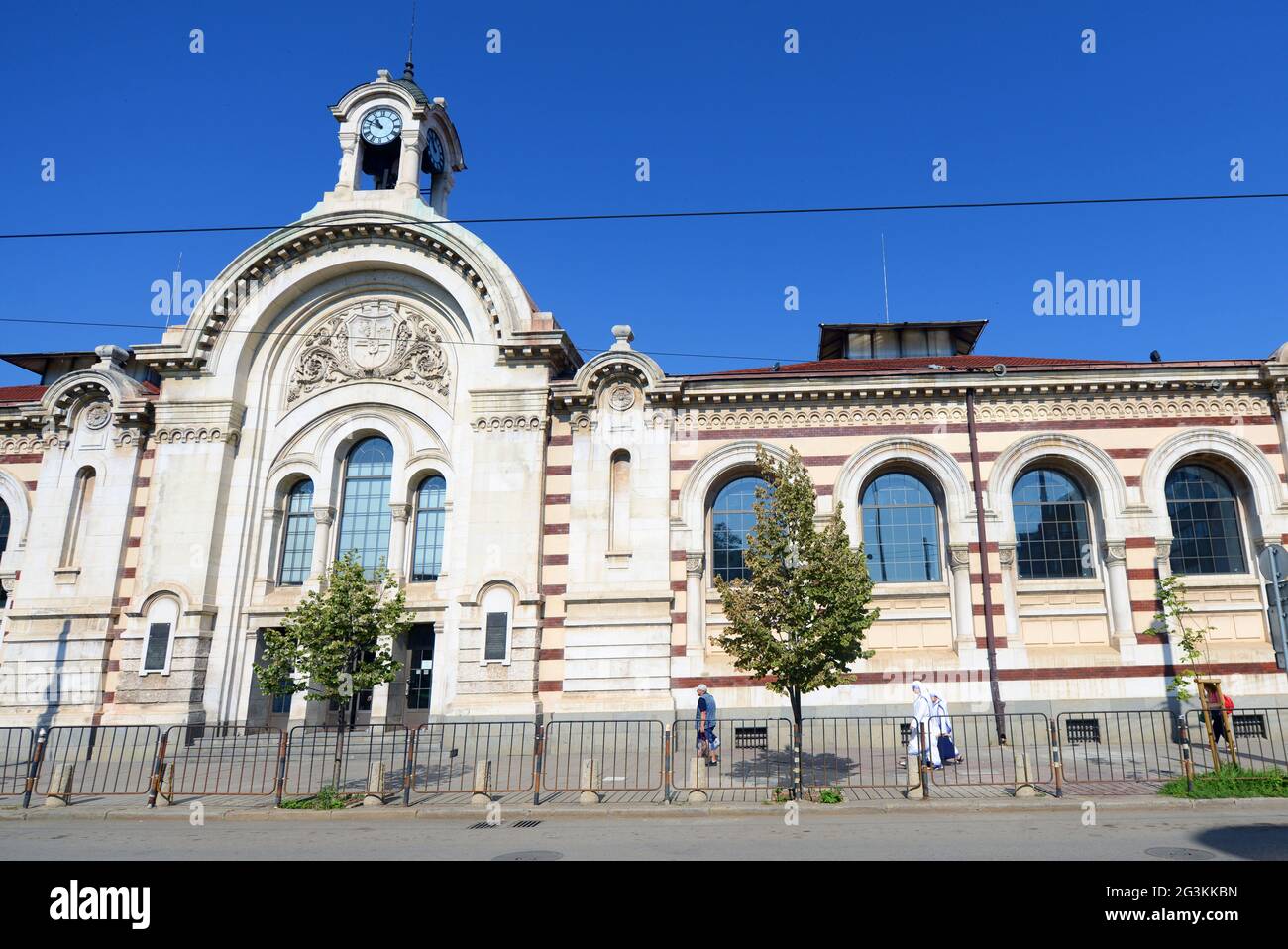 Die zentrale Markthalle in Sofia, Bulgarien. Stockfoto