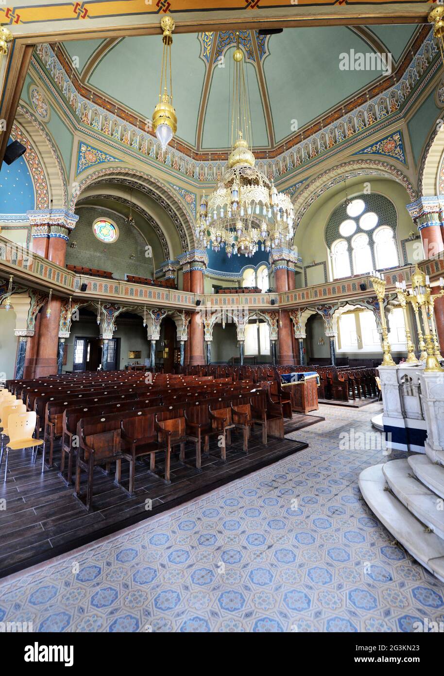 Die Synagoge von Sofia ist die größte Synagoge in Bulgarien. Stockfoto