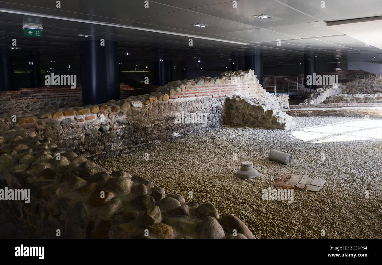 Der Archäologische Komplex von Serdica in Sofia, Bulgarien. Stockfoto