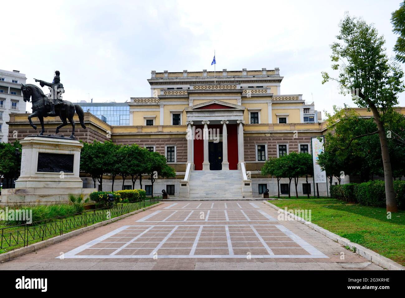 Das alte Parlamentsgebäude in Athen, Griechenland. Stockfoto