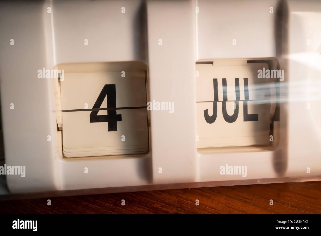 Der 4. Juli ist der Unabhängigkeitstag Stockfoto