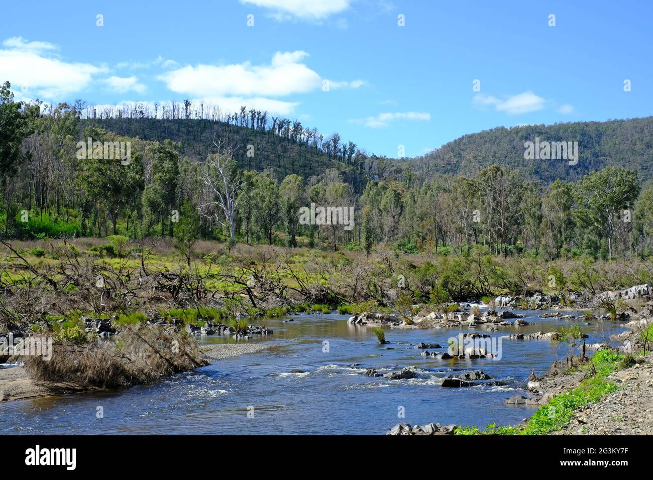 Upper Clarence River, Clarence River Wilderness Lodge, Paddy's Flat, New South Wales, Australien Stockfoto