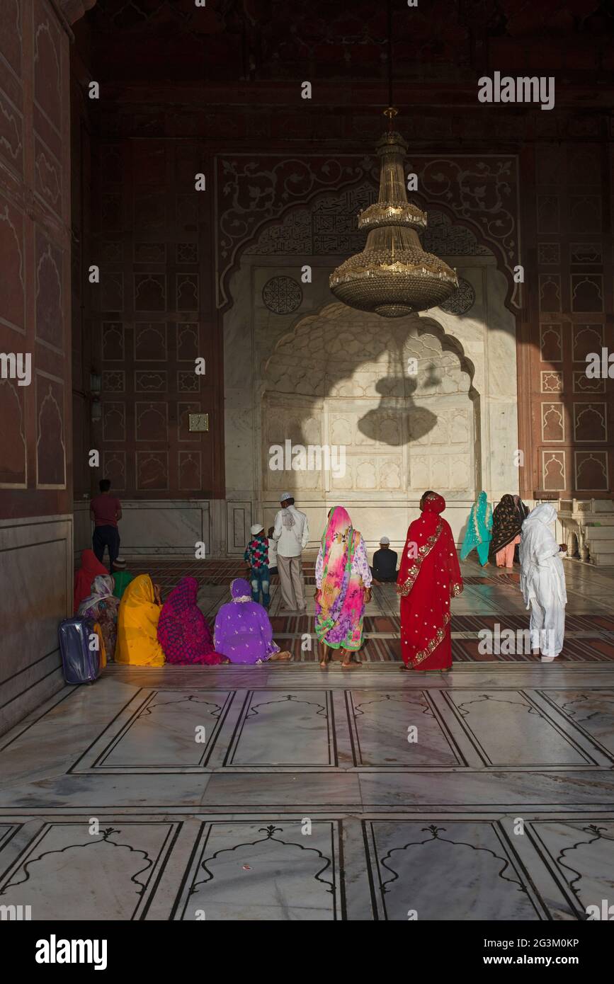 Jama Masjid, Delhi, Indien Stockfoto