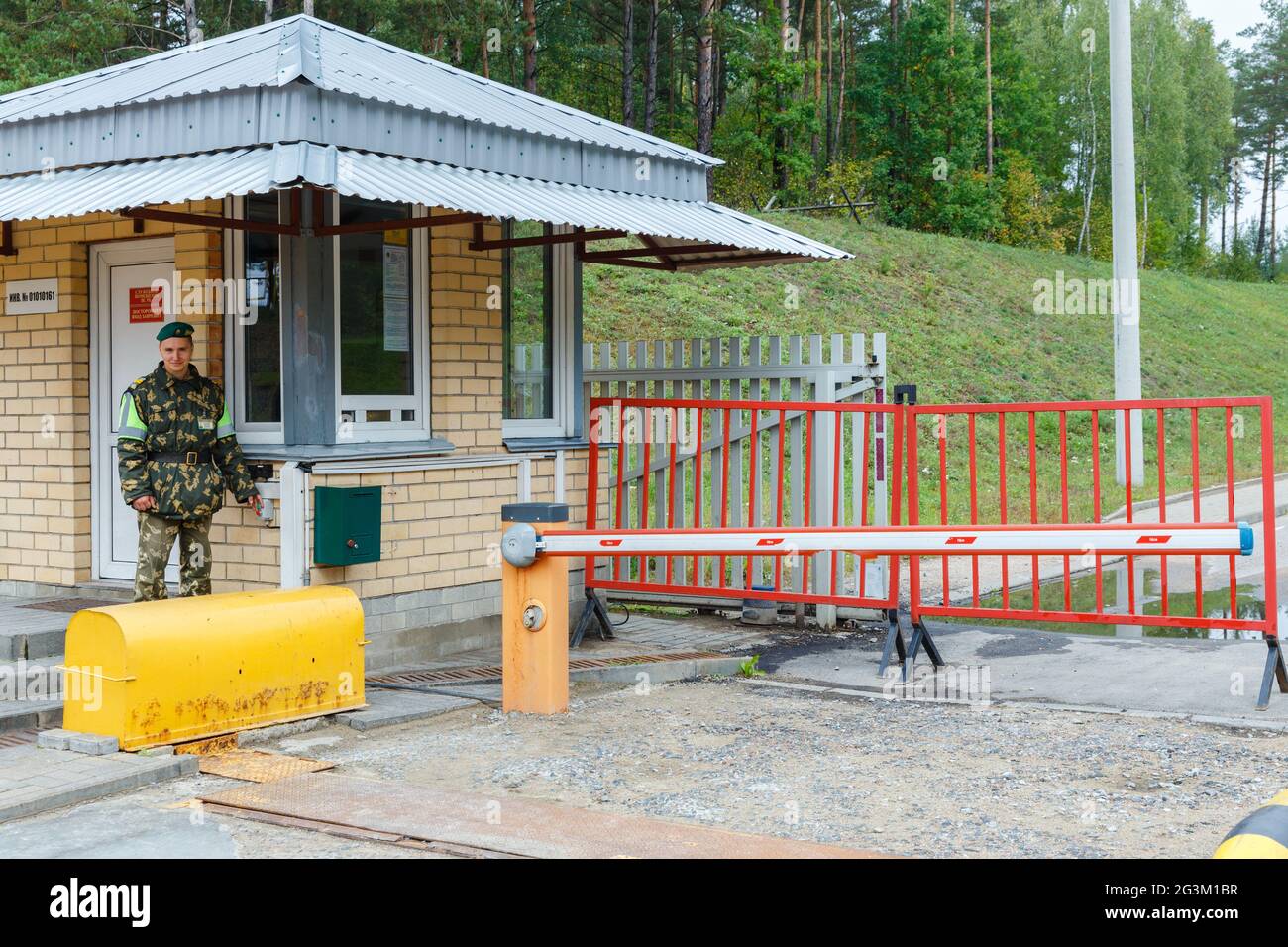 Der Grenzschutz ist im Dienst Stockfoto