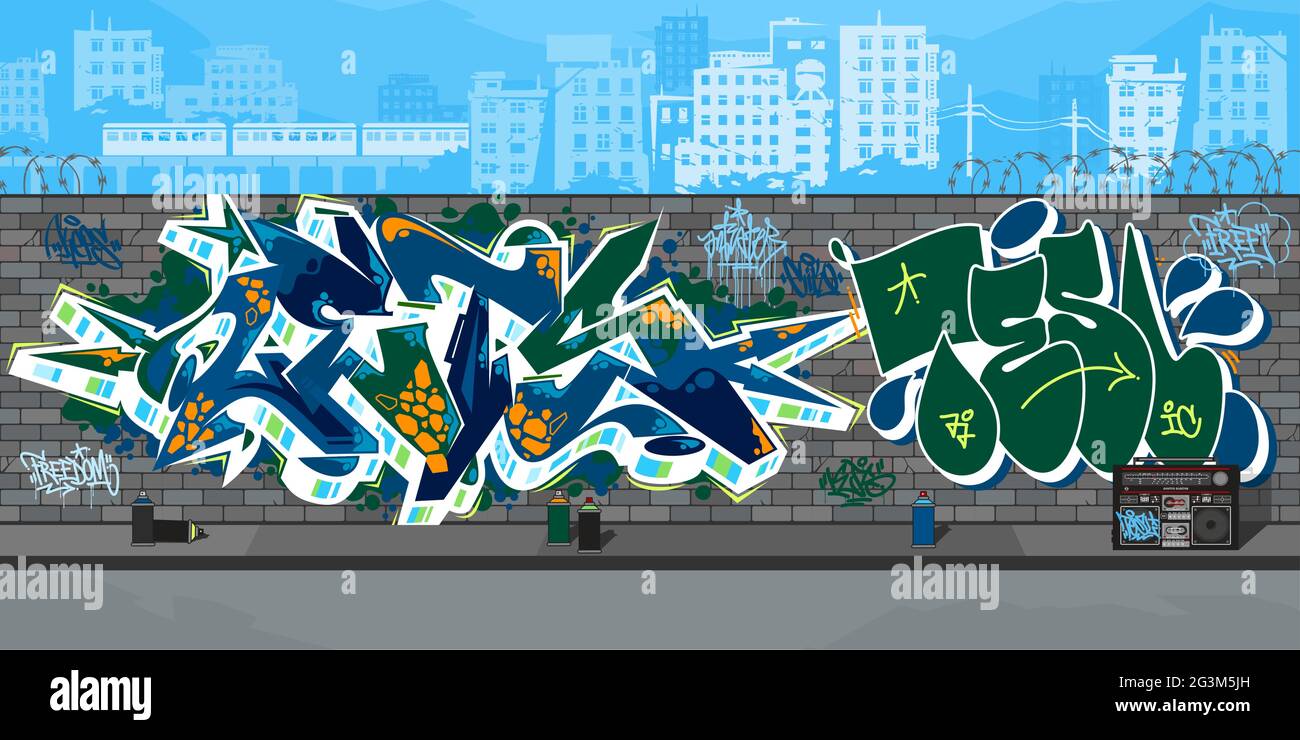 Grafitti Art Stock Vektorgrafiken Kaufen Alamy