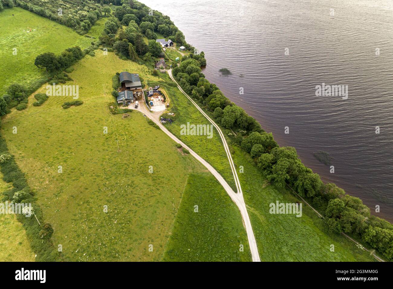 Castle Town Cemetery on Lough Derg, County Tipperary Ireland Stockfoto