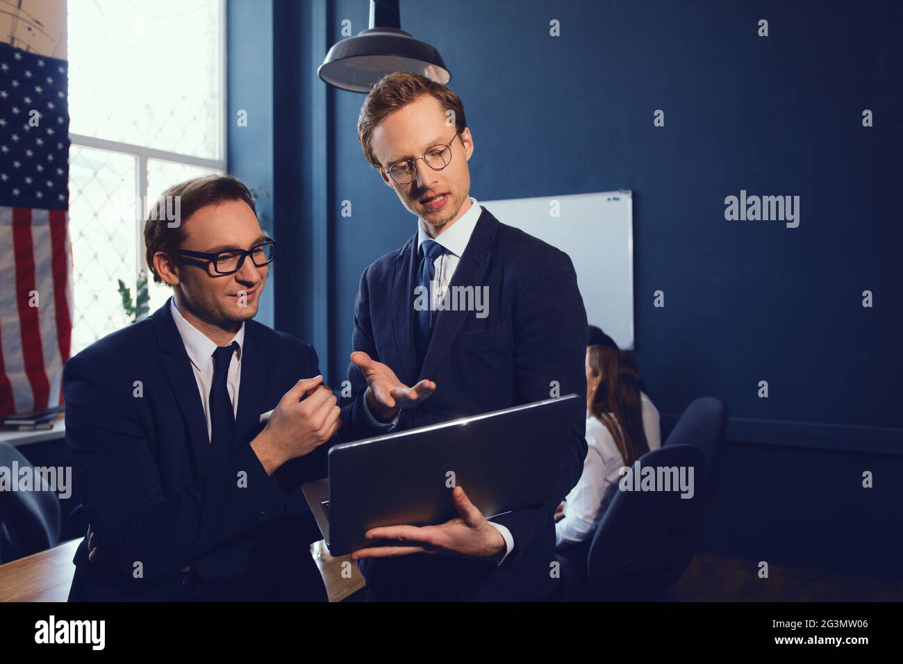 Geschäftsteam des Unternehmens in einem Meeting Stockfoto