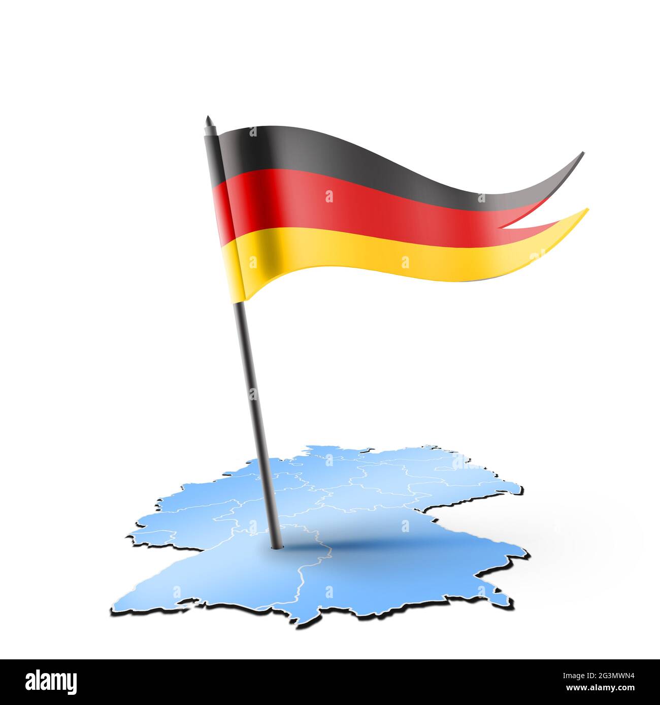 Politische karte von deutschland Ausgeschnittene Stockfotos und bilder Alamy