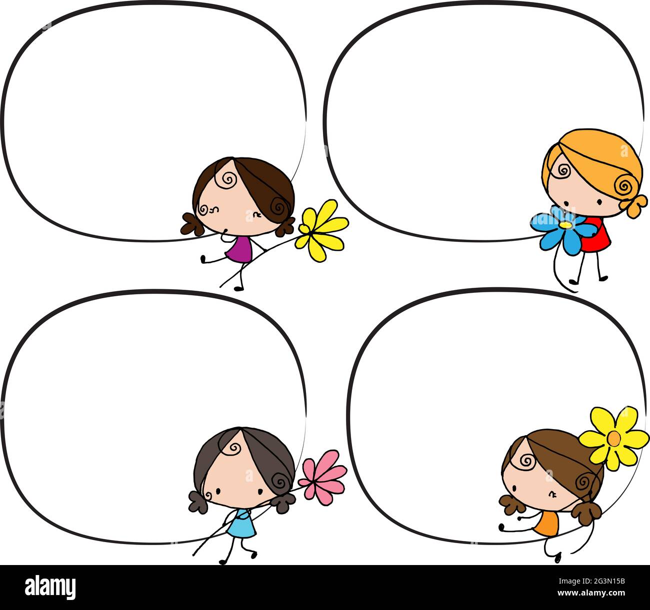 cartoon flowers stockfotos und bilder kaufen alamy