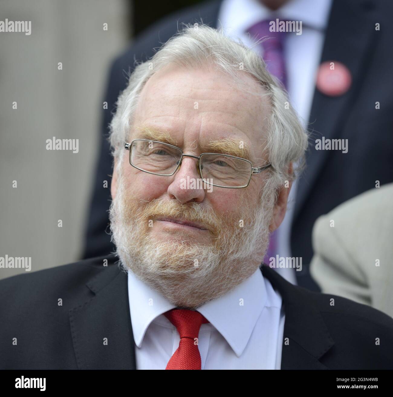 John Spellar MP (Labor: Warley) bei einer Veranstaltung zur Veröffentlichung des Gesetzentwurfs von Barry Gardiners Privatmitglied zur Beendigung der Beschäftigungspraktiken von „Fire and Rehire“. Westmi Stockfoto