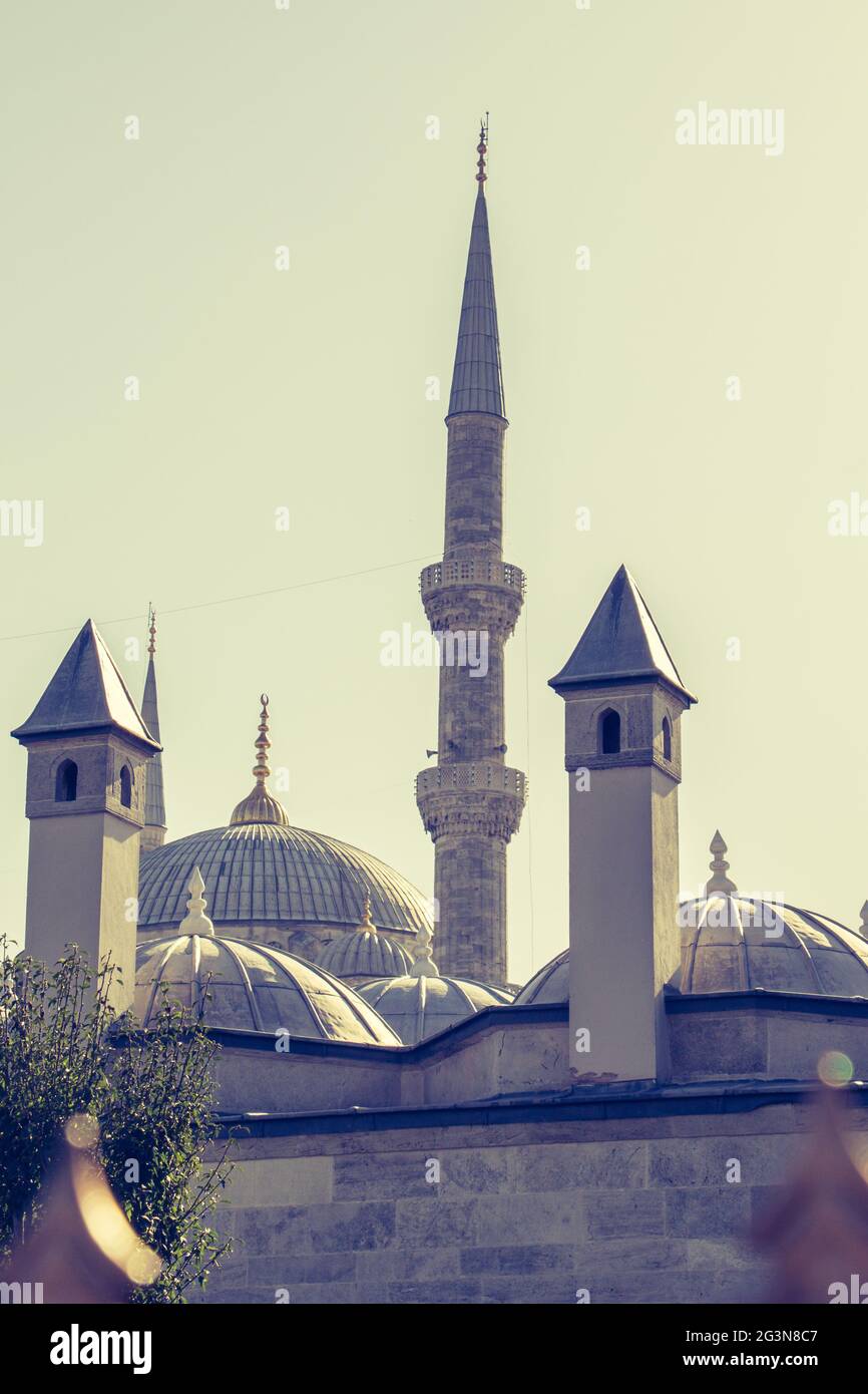 Schönes Beispiel für ottomanische türkische Architekturfragmente Stockfoto