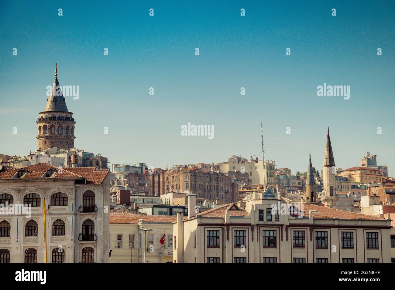 Galata-Turm aus der Antike in Istanbul Stockfoto Galata-Turm aus der Antike in Istanbul Stockfoto