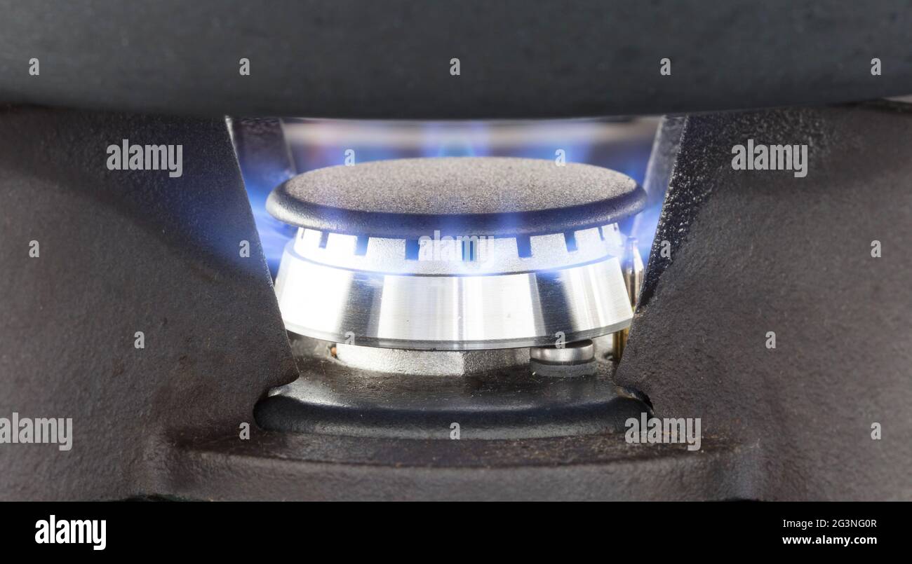 Moderner Herd, holländisches Gas Stockfoto