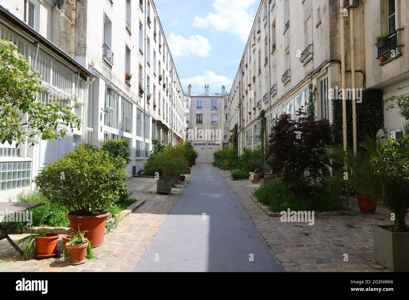 PARIS (75). GEHEIME PASSAGE, HÖLLENPASSAGE, 20. BEZIRK Stockfoto