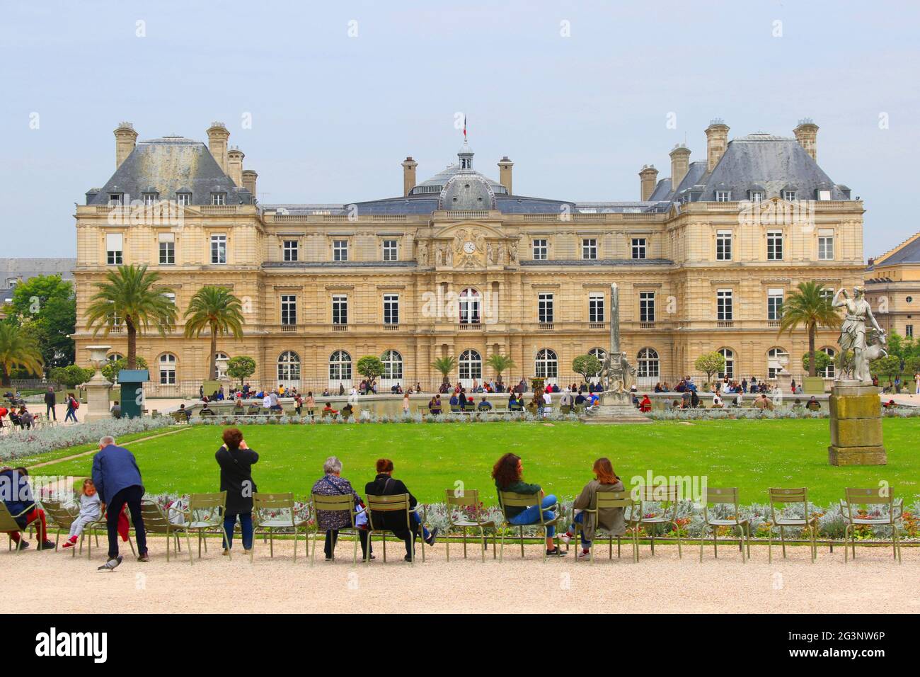 PARIS (75) . PALAIS DU LUXEMBOURG, DER SENAT Stockfoto