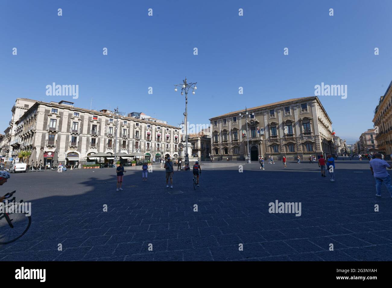 Piazza del Duomo - Catania Italien Stockfoto