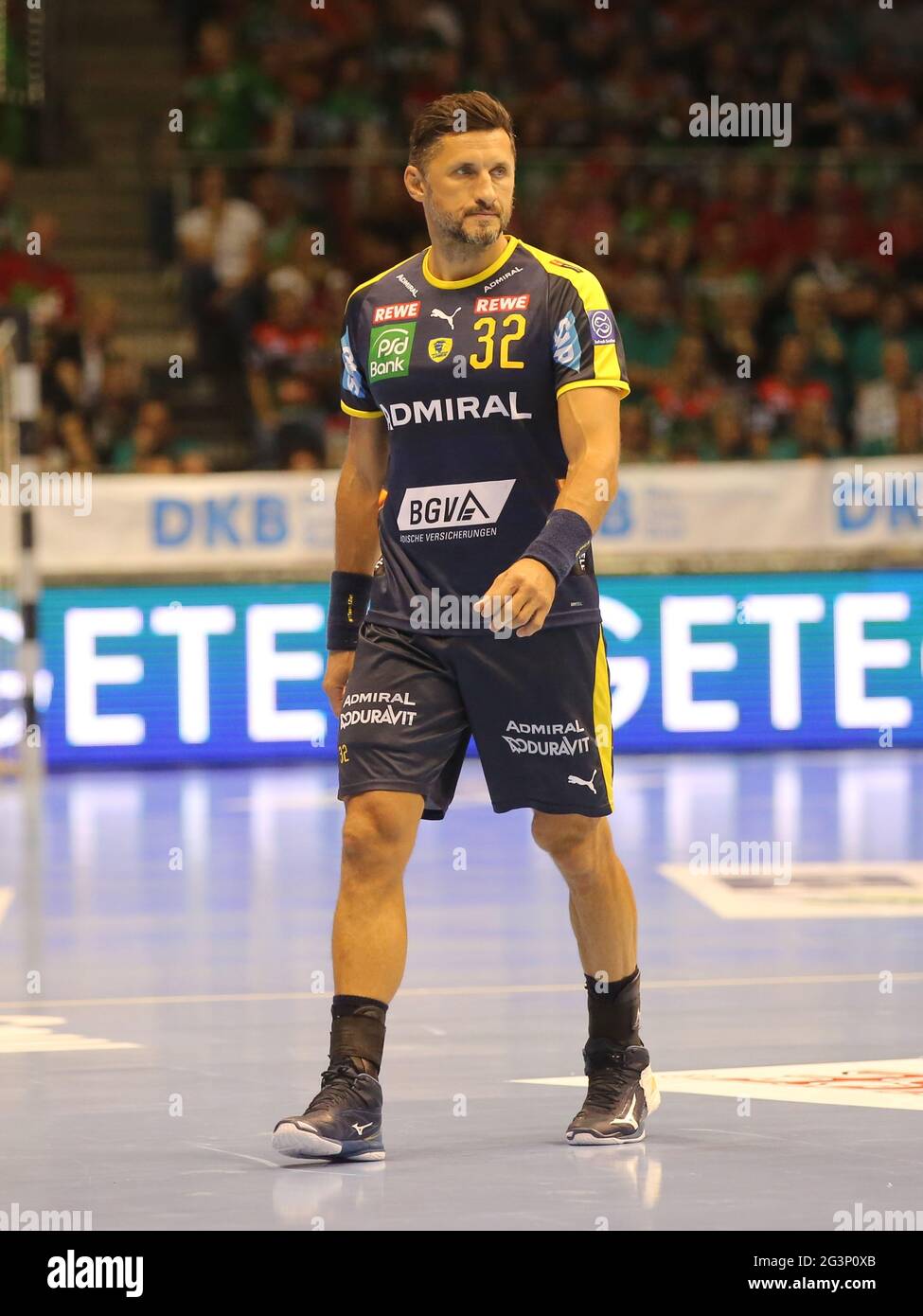 Der isländische Handballer Alexander Petersson Rhein Neckar LÃ¶wen Liqui Moly Handball-Bundesliga 19-20 Stockfoto