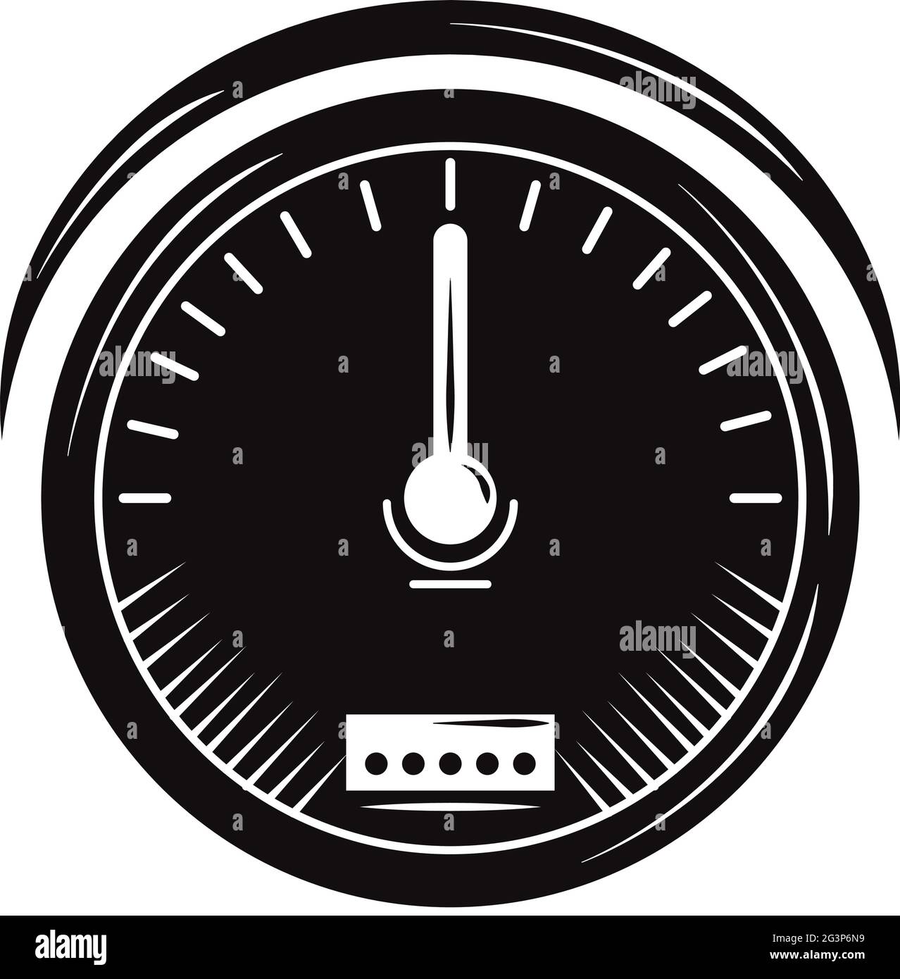Messung des Tachometers des Fahrzeugs Stock Vektor