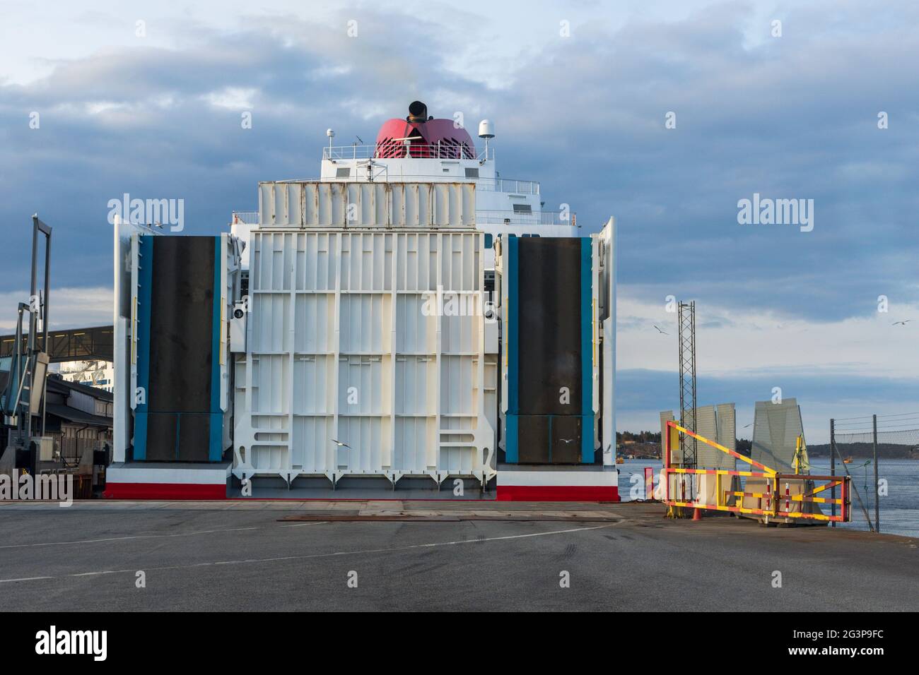 Schwedische Autofähre nach Visby Stockfoto
