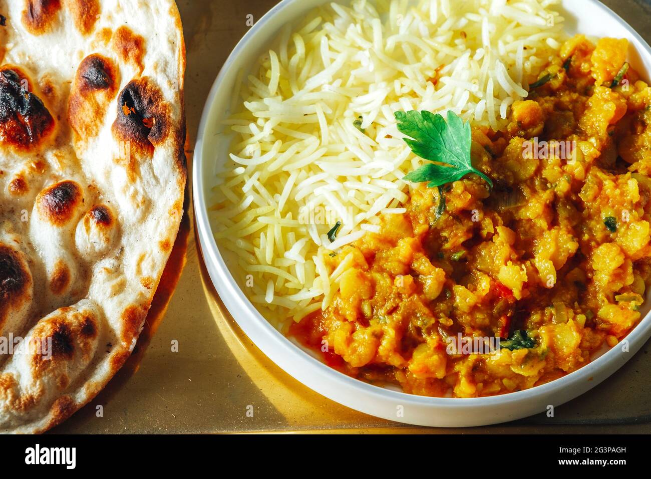 Vegetable Tarka dhal Indische Küche - FOODPIX Stockfoto