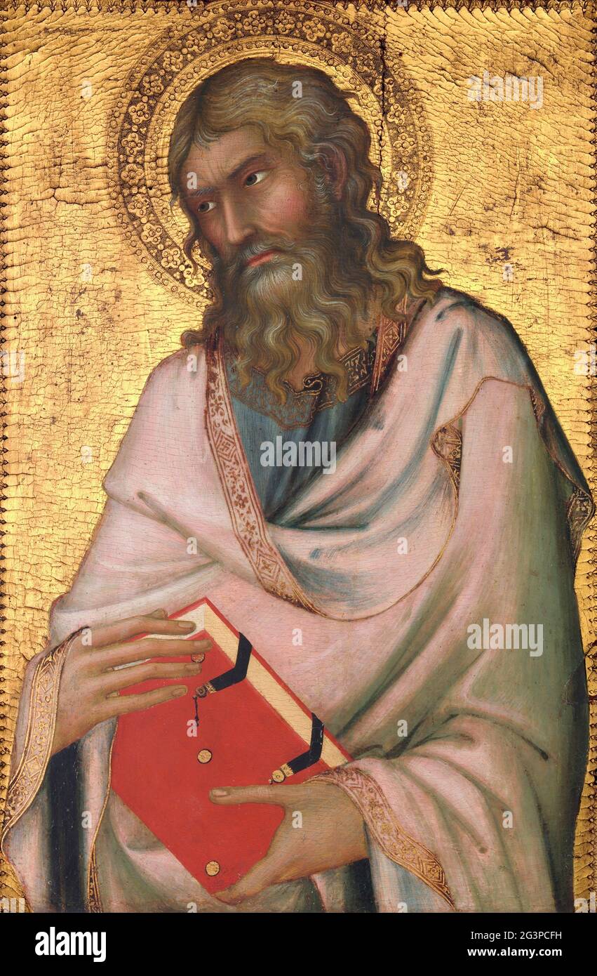 Saint Andrew von Simone Martini (c.1284-1344), Tempera auf Holz, Goldgrund, c. 1326 Stockfoto