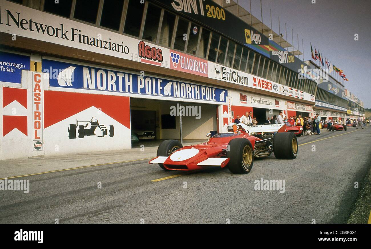 40. Jahrestag von Ferrari auf dem Autodrome Dino Ferrari Imola Italien Oktober 1987 Stockfoto