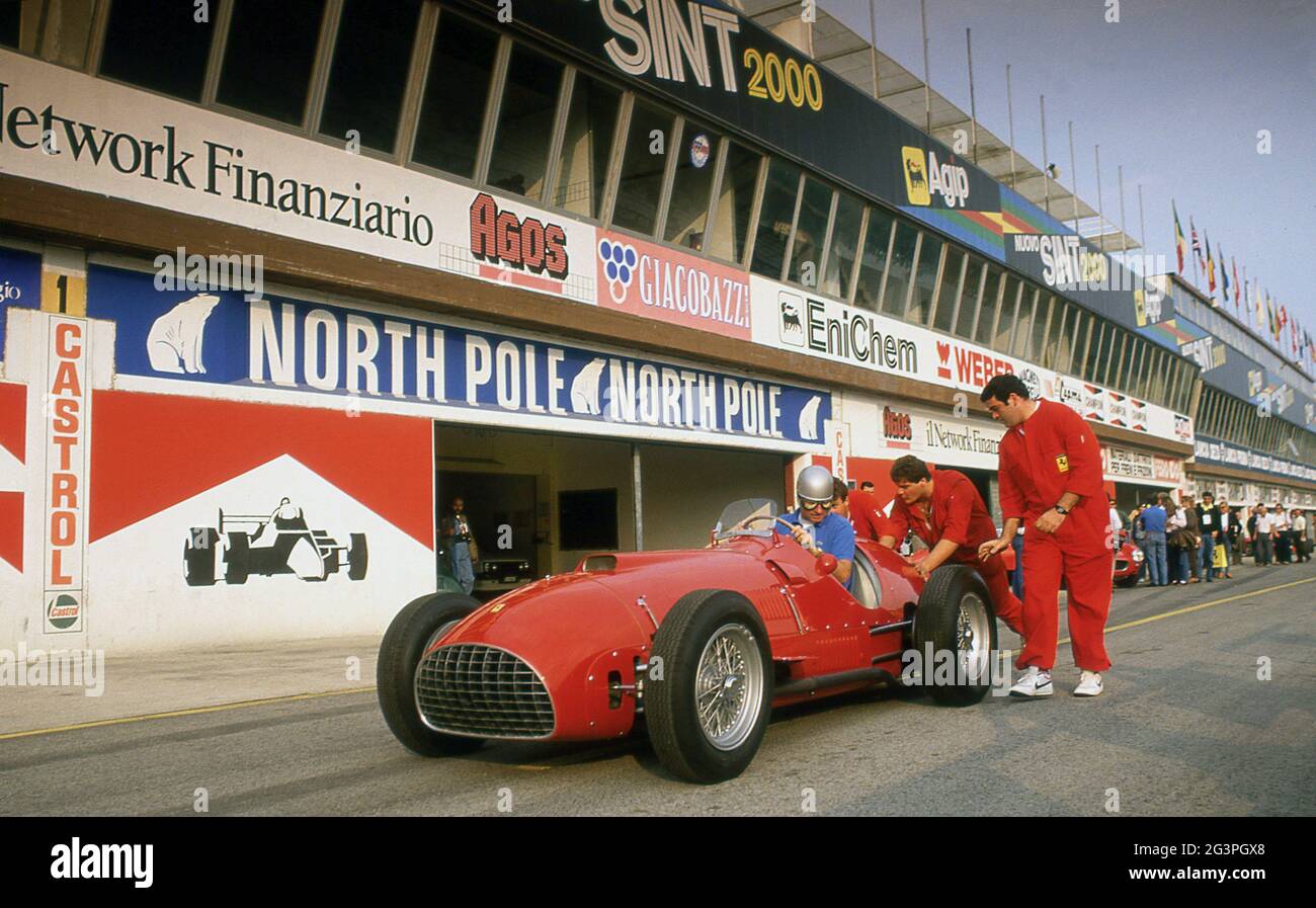 40. Jahrestag von Ferrari auf dem Autodrome Dino Ferrari Imola Italien Oktober 1987 Stockfoto