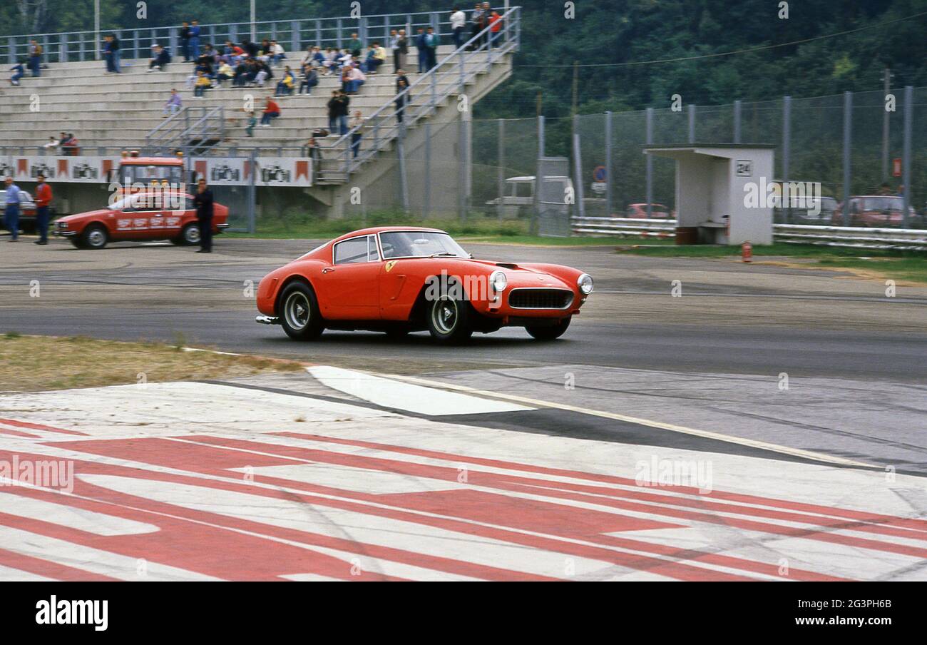 Ferrari 250 GT SWB beim 40. Jubiläum von Ferrari im Autodrome Dino Ferrari Imola Italien Oktober 1987 Stockfoto