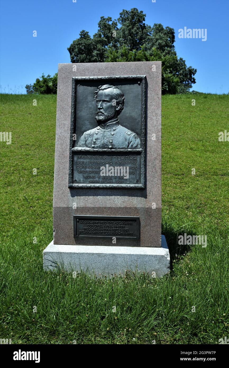 Col. Manning F. Force, 20th Ohio Volunteer Infantry. Stockfoto